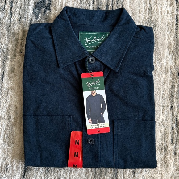 Woolrich Men's 100% Cotton Chamois Shirt M - Picture 2 of 2